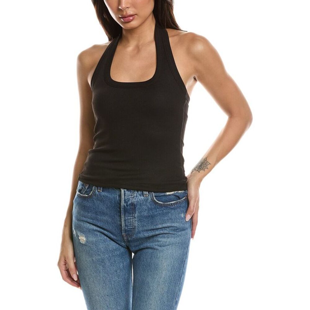 Lna Womens  Bradley Halter Top, Black